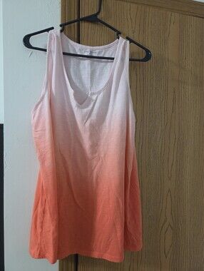 Lane Bryant Size 18/20 Ombre Pink to Coral Tank Top